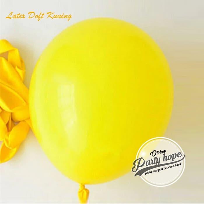 Jual Balon Doft Kuning / Balon Doff / Balon Warna Kuning / Balon Polos ...