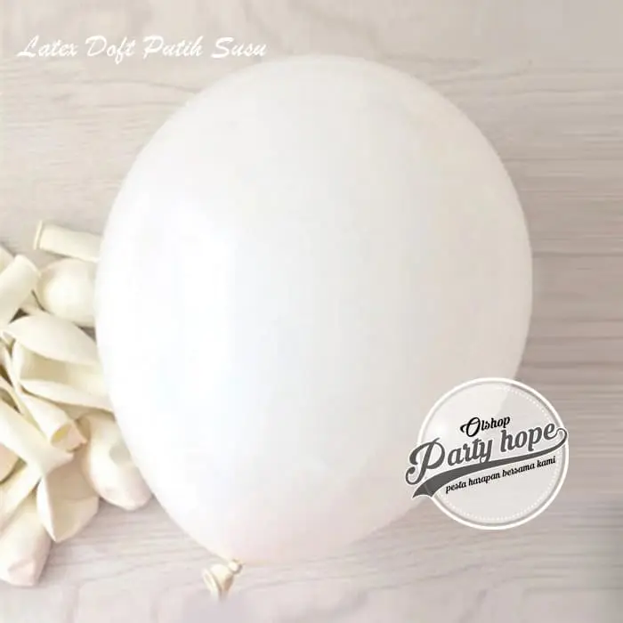 Balon Doft Putih / Balon Doff / Balon Warna Putih / Balon karet polos