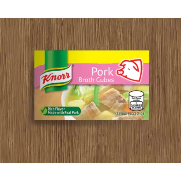 Bumbu Kaldu Pork Broth Cubes dari Knorr Philippines isi 6 cube 60g