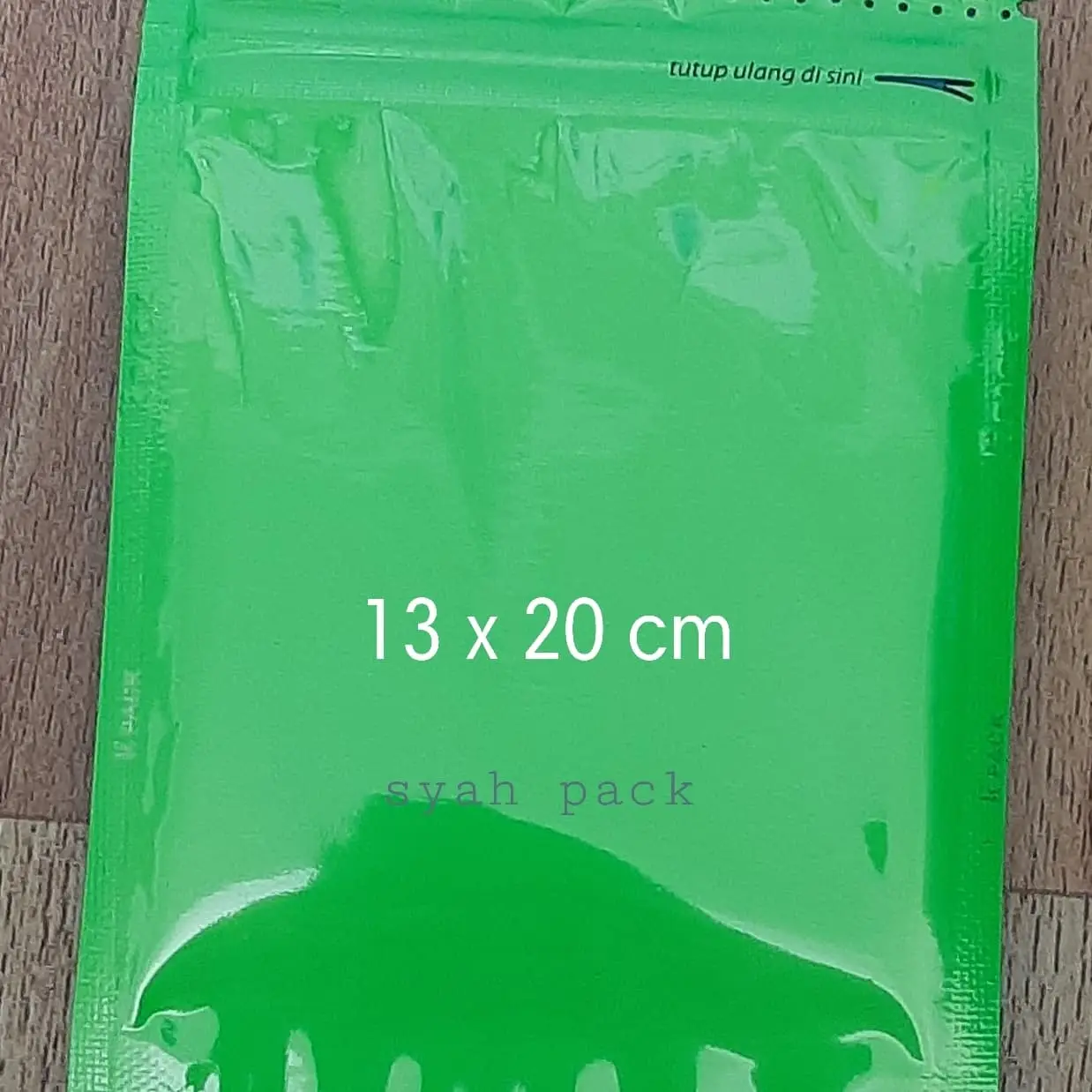 Standing pouch kombinasi 13x20 per pcs | Hijau