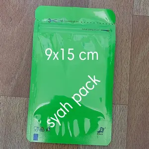 Standing pouch 9x15 isi 5 pc | Hijau