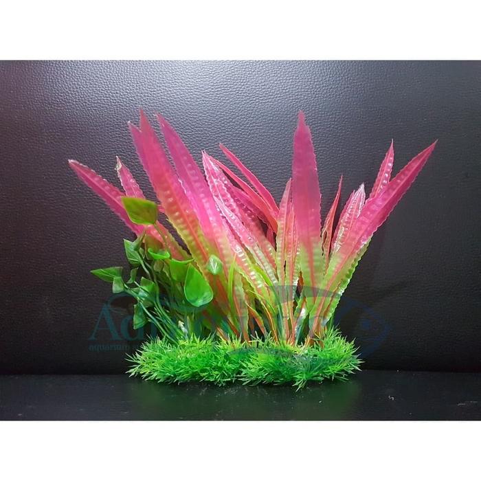 Gambar TANAMAN PLASTIK - BUNGA PLASTIK M-982 HIASAN AQUARIUM AQUASCAPE dari ADRAQUATIC Kota Bandung Tokopedia