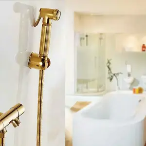Shower toilet bidet Jet washer stainless 304 gold emas