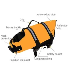 Dog Life Jacket Anjing Reflective Size S M L