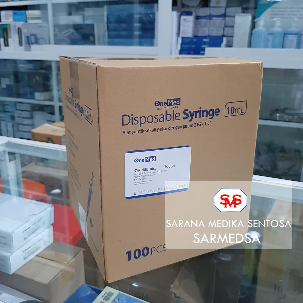 Spuit 10cc Onemed / Jarum Suntik 10ml Onemed
