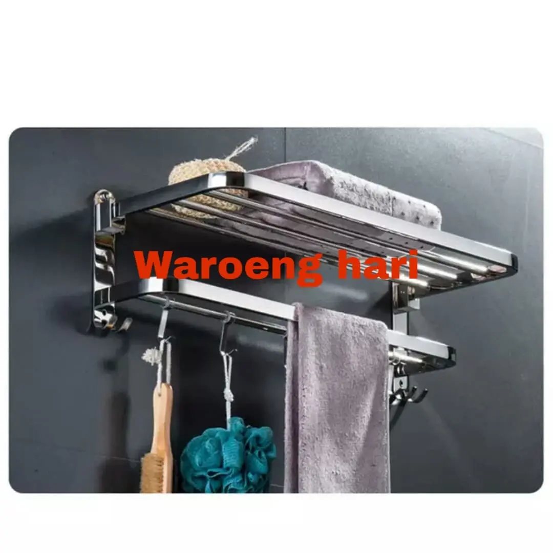 RAK HANDUK STAINLESS/GANTUNGAN BAJU/GANTUNGAN TOILET KAMAR MANDI