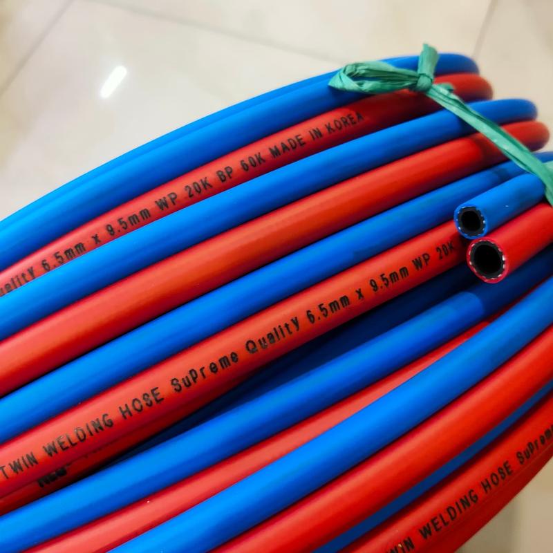 Selang las double oksigen LPG / twin welding hose meteran OXYGEN LPG 2