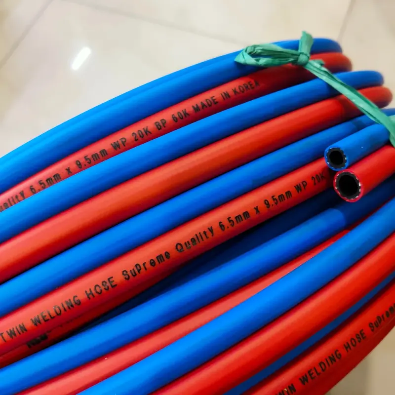Selang las double oksigen LPG / twin welding hose meteran OXYGEN LPG 2