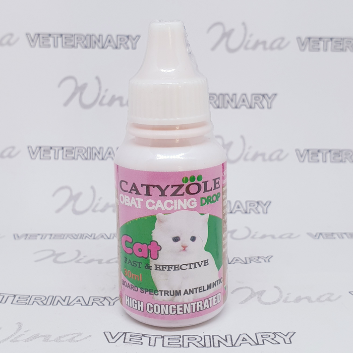 Gambar CATYZOLE drop 30 ml obat cacing untuk kucing dari Wina Pet and Poultry Kota Semarang Tokopedia