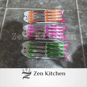 Pisau buah pisau stainless kecil 12pcs
