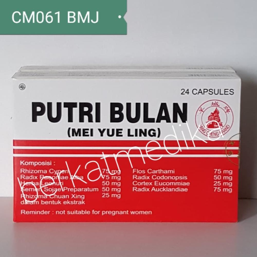 PUTRI BULAN 24KAPSUL PELANCARAN HAID, TIDAK TERATUR, SAKIT NYERI HAID