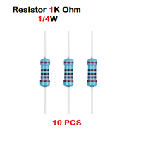 Gambar Resistor 1K Ohm 1 1KOhm 1/4W 1% Metal film 10x 10 pcs dari raftechbandung Kota Bandung 1 Tokopedia