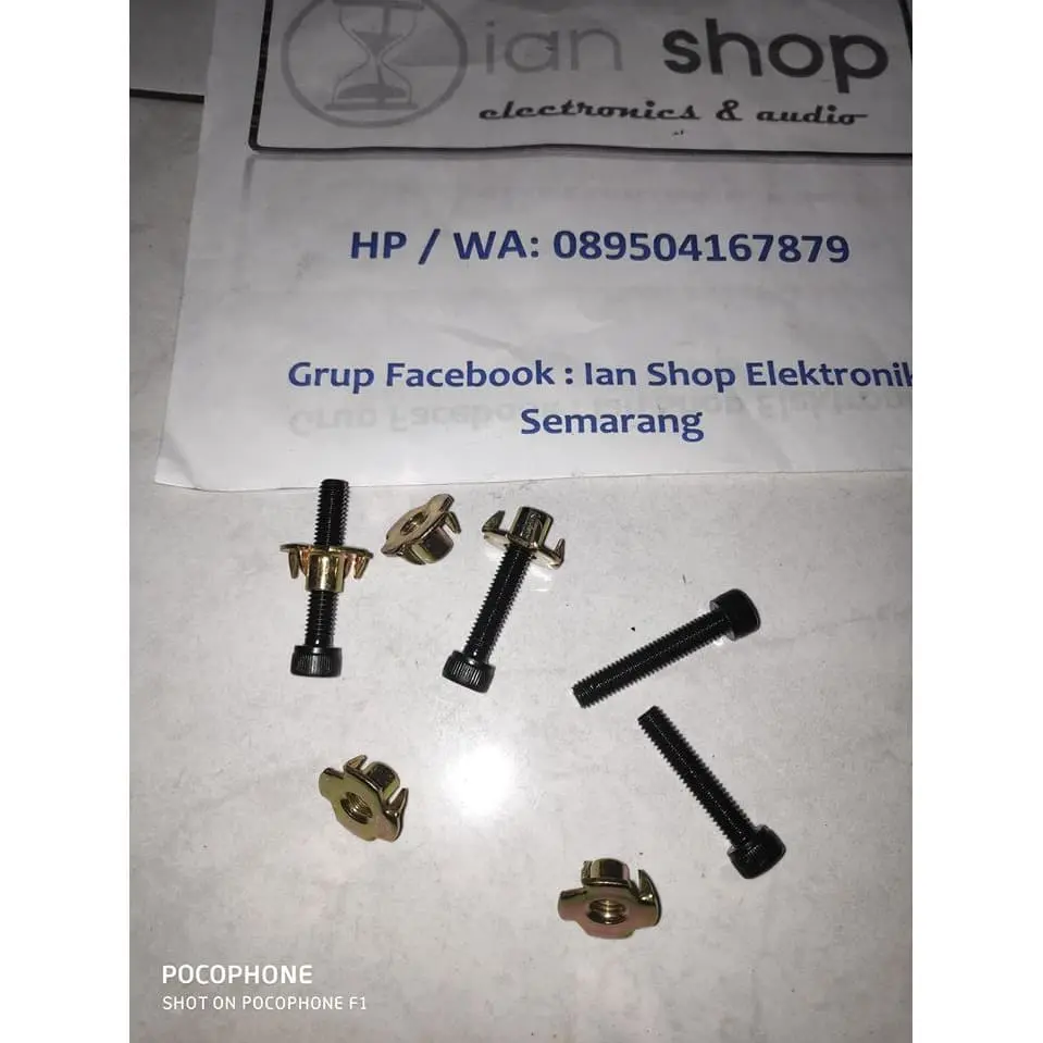 Baut Speaker Mur Cakar dan Baut L Tanam Panjang 3,5 cm