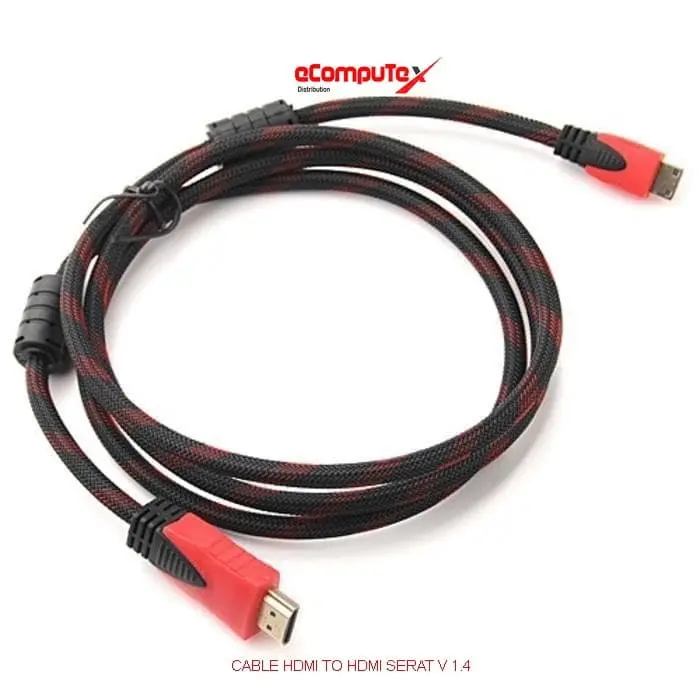 CABLE HDMI TO HDMI SERAT V 1.4 1,5M, 3M, 5M, 10M,15M,20M SERAT/JARING 1