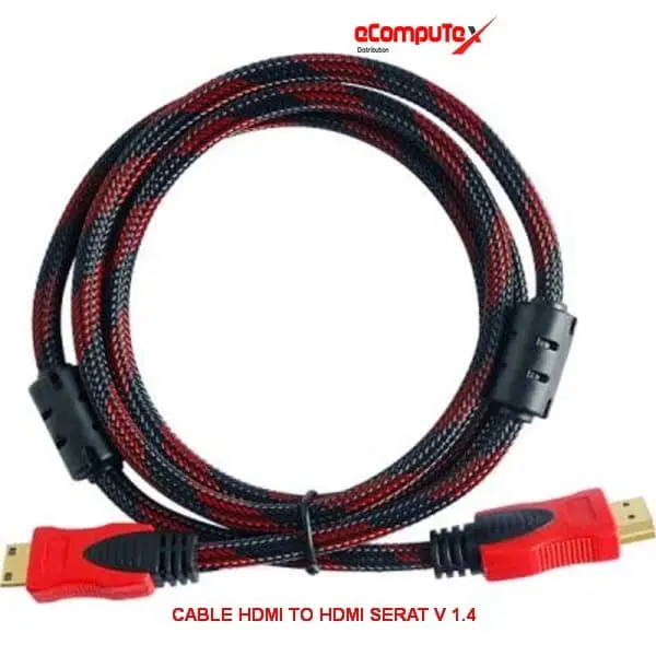 CABLE HDMI TO HDMI SERAT V 1.4 1,5M, 3M, 5M, 10M,15M,20M SERAT/JARING 2