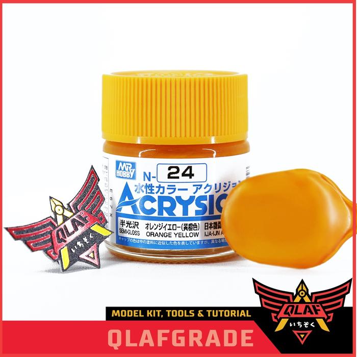 Gambar MR ACRYSION - ORANGE YELLOW (N24) - CAT ACRYLIC Gunpla gundam dari Wahkhilaf Kota Surabaya Tokopedia