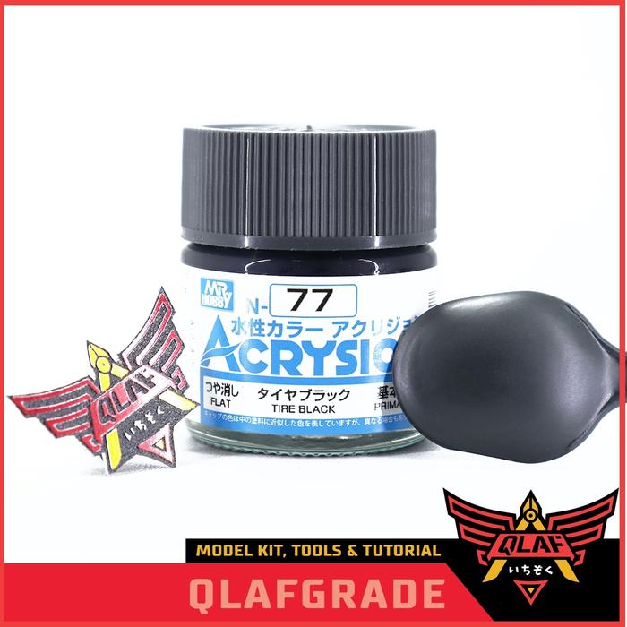 Gambar MR ACRYSION TIRE BLACK N77 N77 CAT ACRYLIC Gunpla gundam airbrush dari Wahkhilaf Kota Surabaya Tokopedia