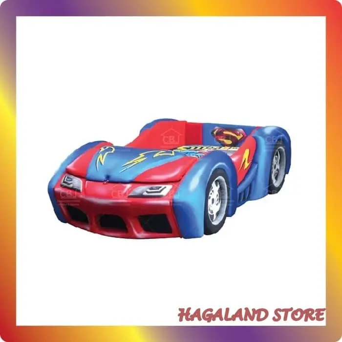 Bigland Kasur Bed Car SUPERMAN SPORT - CKD 26 | Kasur Anak