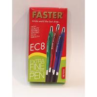 Gambar Ballpoint/ Pulpen Faster EC8, 0.7mm isi 12 pcs- Black dari Faster Indonesia_NEW Kota Tangerang Selatan 1 Tokopedia