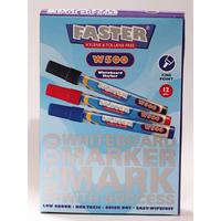 Gambar Faster W500 Whiteboard Marker isi 12pcs- Black, Blue & Red - Hitam dari Faster Indonesia_NEW Kota Tangerang Selatan 1 Tokopedia