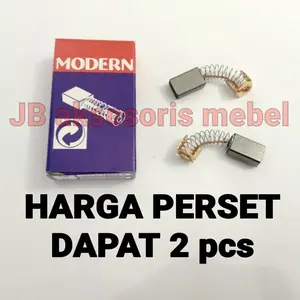CARBON BRUSH BOR CB51 Merk MODERN / KUL KOL  BOSTEL ARANG / SEPUL SPUL ANGLE GRINDER GERINDA PLANNER PLANER SUGU PROFIL CB 51 MODERN 1 SET PERSET