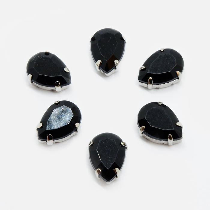 Gambar Torenda Payet Jahit Kristal Cangkang Tetes 10x14mm Hitam(Jet)/12pcs dari Torenda Kota Administrasi Jakarta Pusat Tokopedia