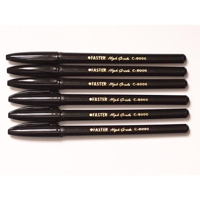 Gambar Ballpoint/ Pulpen Faster C8000, 0.7mm- Black dari Faster Indonesia_NEW Kota Tangerang Selatan Tokopedia