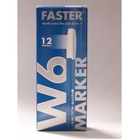 Gambar Faster W6, Whiteboard Marker isi 12 pcs- Black, Blue & Red - Hitam dari Faster Indonesia_NEW Kota Tangerang Selatan 1 Tokopedia