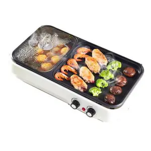 Promo Electric Baking Pan Barbecue Hot Pot Non Stick BBQ Grill