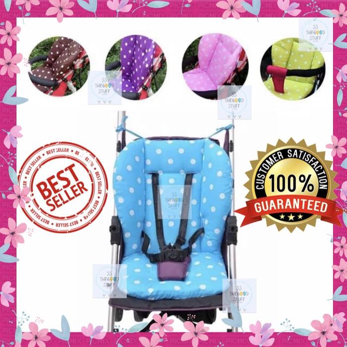 Gambar Alas Stroller Polkadot /Stroller Pad / Alas Kursi Anak dari SSthegoodStuff Kota Administrasi Jakarta Utara Tokopedia