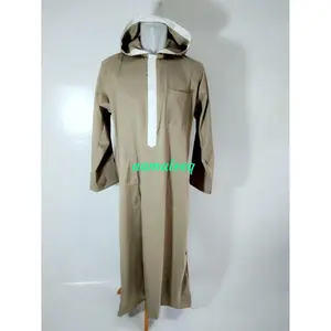 gamis jubah hoodie coklat muda XXXL
