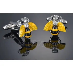 cuff link cufflink kemeja dasi neck collar lebah bee cute imut