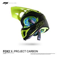 Gambar JPX CROSS FULL FACE FOX2 SOLID CARBON - M dari JPX HELMET Kab. Tangerang 1 Tokopedia