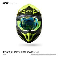 Gambar JPX CROSS FULL FACE FOX2 SOLID CARBON - M dari JPX HELMET Kab. Tangerang 2 Tokopedia