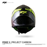 Gambar JPX CROSS FULL FACE FOX2 SOLID CARBON - M dari JPX HELMET Kab. Tangerang 4 Tokopedia