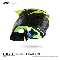 Gambar JPX CROSS FULL FACE FOX2 SOLID CARBON - M dari JPX HELMET Kab. Tangerang 5 Tokopedia