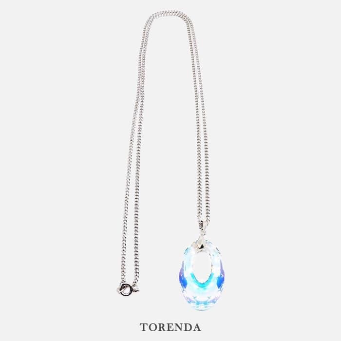 Gambar Torenda Kalung Wanita Liontin Helios Pendant Swarovski - AB (Pelangi) dari Torenda Kota Administrasi Jakarta Pusat Tokopedia