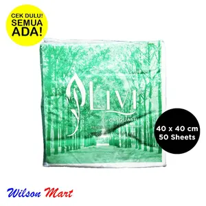 LIVI EVO SQUASH PREMIUM DINNER NAPKIN 40 X 40 CM 50 SHEETS 2 PLY