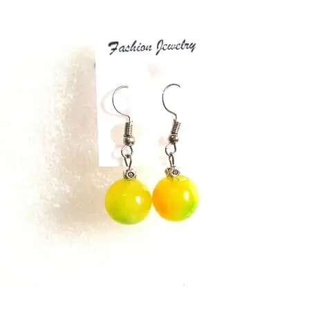 Anting Wanita Batu Pancawarna Giok Import