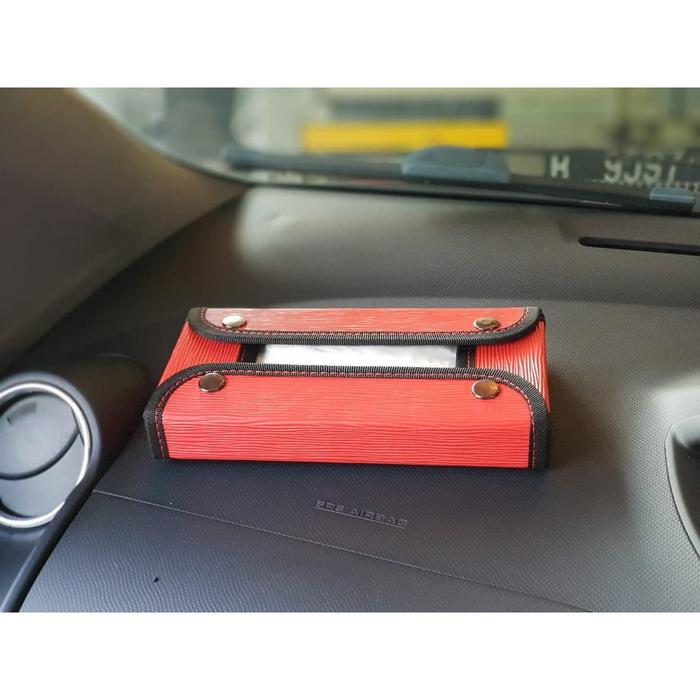 Gambar TECHNOZIO Tempat tisu mobil Merah Urat / Kotak tisu mobil dari Technozio Store Kota Administrasi Jakarta Barat Tokopedia