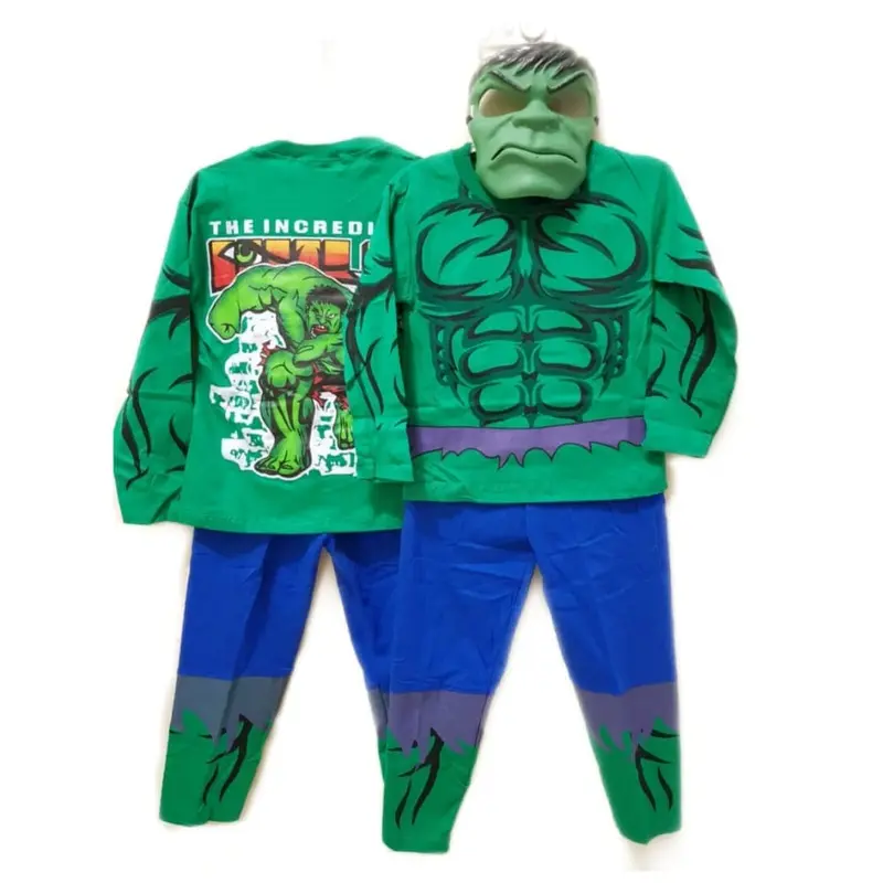 Setelan Kostum Superhero/Setelan Anak Cowok/ Setelan Anak Laki+Topeng 3