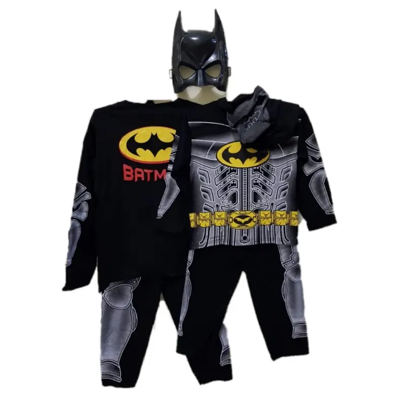 Setelan Kostum Superhero/Setelan Anak Cowok/ Setelan Anak Laki+Topeng 1