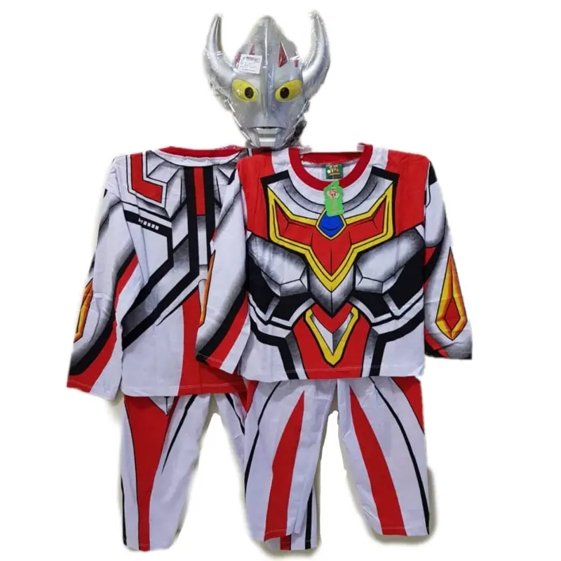 Setelan Kostum Superhero/Setelan Anak Cowok/ Setelan Anak Laki+Topeng 2