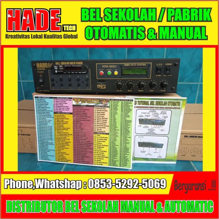 Amplifier Bell sekolah otomatis & manual 1
