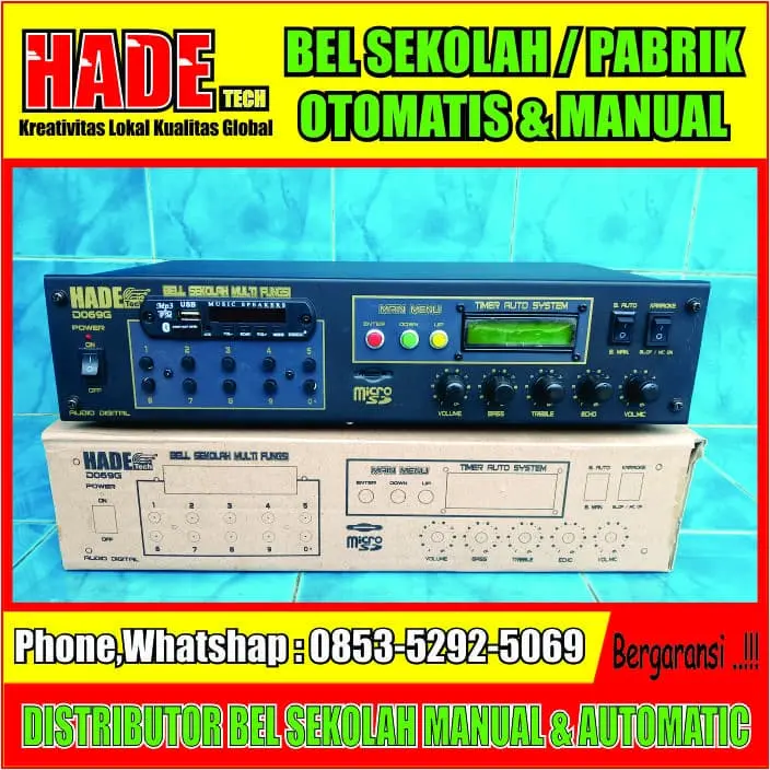 Amplifier Bell sekolah otomatis & manual 0