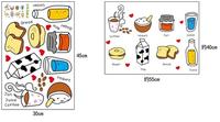 Gambar Set Stiker Dekorasi Dinding Motif Sarapan Pagi dari Dunia Jasmine Kota Surabaya 4 Tokopedia