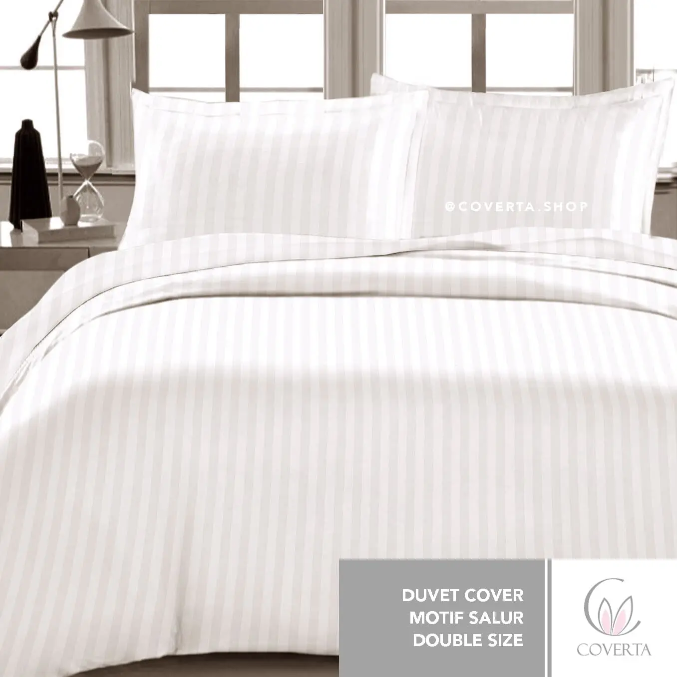 Duvet Cover / Sarung Duvet / Sarung Quilt Hotel CVC Cotton 220x240cm