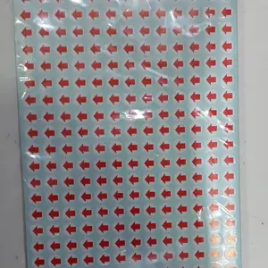 Kertas Tempelan Stiker label baju sticker panah penanda penunjuk merah