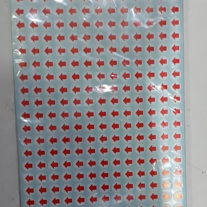 Kertas Tempelan Stiker label baju sticker panah penanda penunjuk merah ...