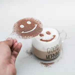 cetakan latte art 16 pcs - latte art tool pattern